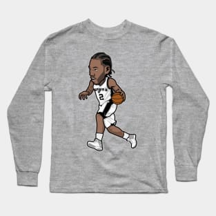 Kawhi Leonard Cartoon Fan Long Sleeve T-Shirt